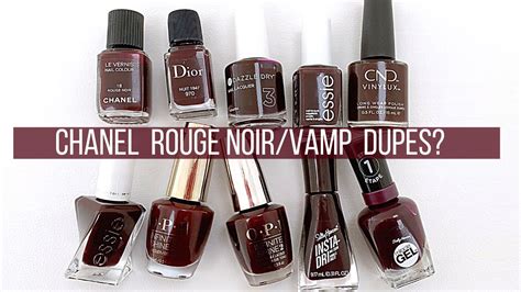 rouge noir chanel dupe|Chanel pirate nail polish dupe.